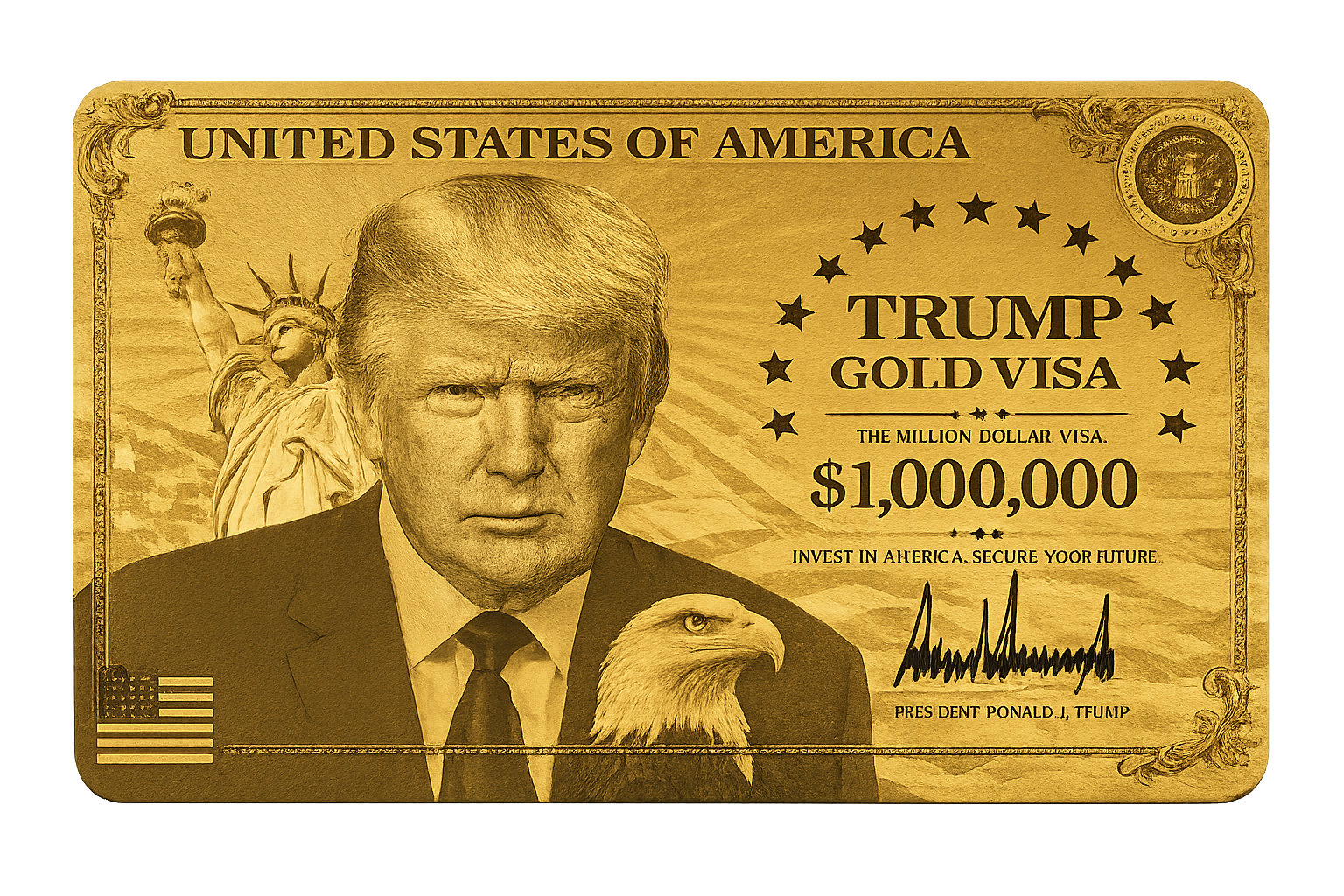 Gold Card de Trump: apenas um aprovada até agora por US$ 5 milhões